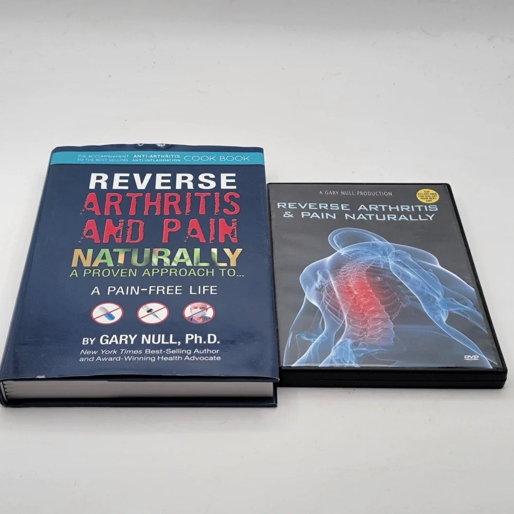 Gary Null Reverse Arthritis and Pain Naturally Hardcover Book & DVD Set EXCL